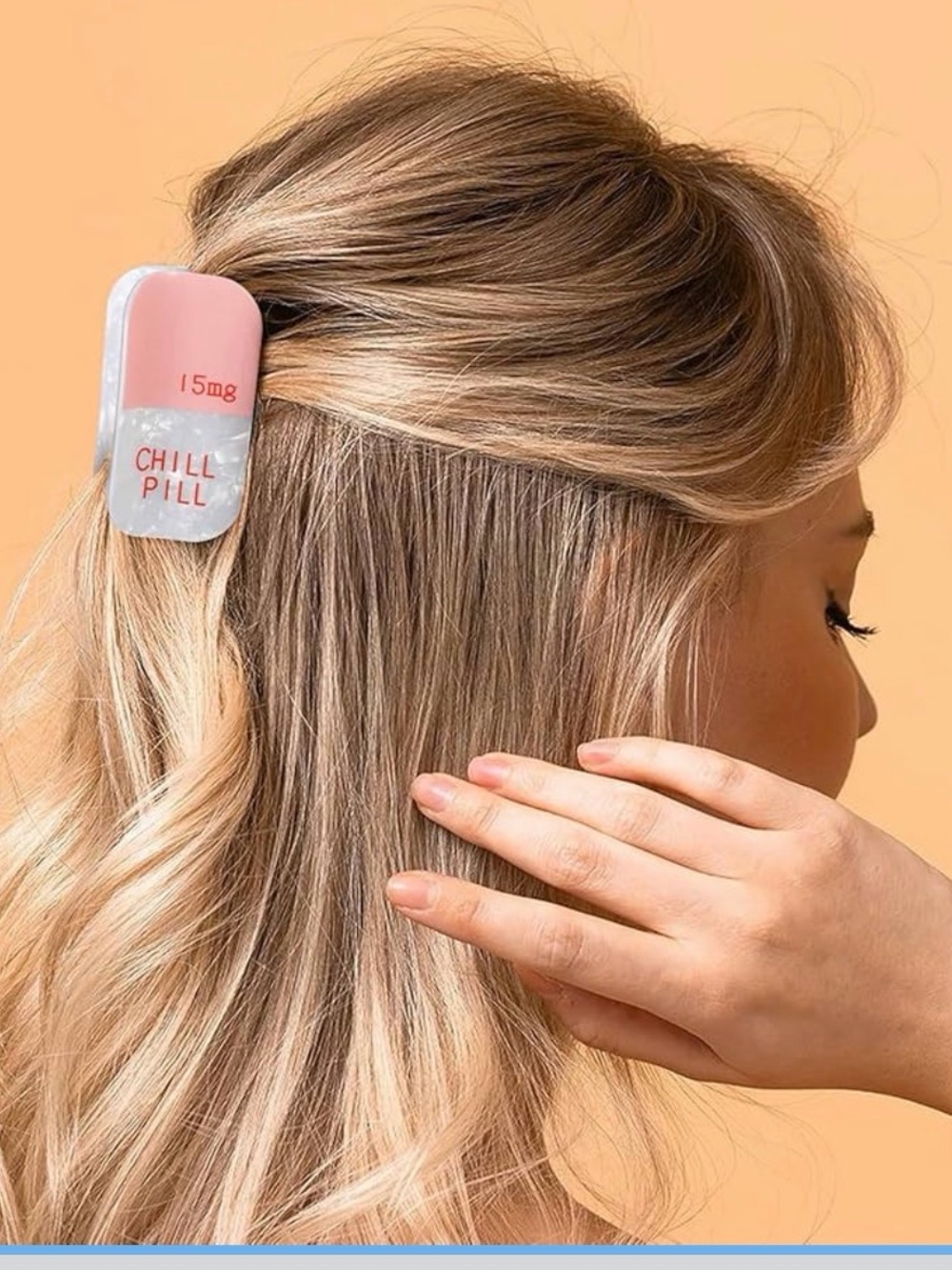 Chill Pill Pink Hair Clip